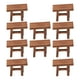 thumbnail image 1 of Taburete para pies de casa de muñecas, 10 piezas de muebles en miniatura para pies de casa de muñecas en miniatura, taburete de madera para casa de muñecas, valor excepcional, 1 of 12