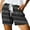 Black, variant on Womens Shorts 2025 Summer Print Loose Lace Up High Waisted Sports Casual Beach Shorts with Pockets S-2XL
