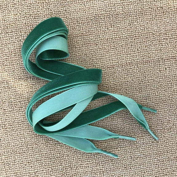 WHAMVOX 2 Pairs Wide Velvet Shoelaces for All Kinds of Shoes