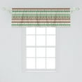 thumbnail image 2 of Ambesonne Christmas Window Valance, Xmas Words Ceremony, 54" X 18", Apple Green White, 2 of 3
