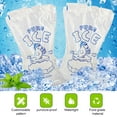 thumbnail image 4 of MYG Large Capacity Transparent Ice Bag with Drawstring, Heavy-Duty PE Material for Cube Holder, Multi-Use for Parties, Travel, and Outdoor Activities, Clear Printed Design, 10-Pack, 4 of 7