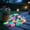 🌺Multicolor_Base#265, variant on Garden Pebbles, Decorative Glowing Stones 32-Piece Set for Landscapes, Walkways, Fish Tank, Solar Charged Night Light Rocks for Home and Outdoor Decor