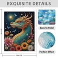 thumbnail image 3 of Diamond Art Kits for Adults - 5d Fantasy Dragon Floral Night Sky Diamond Painting for Adults, Diamond Art for Adults Beginners, Diamond Painting Kits for Adults for Home Wall Decor, 3 of 7