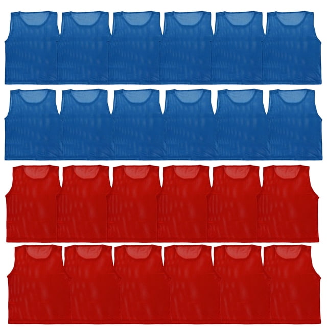 Chalecos Scrimmage Athlete LITEMESH Mesh Practice, paquete de 24 unidades