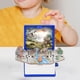 thumbnail image 4 of Figura plegable libro llavero 3D libro plegable tridimensional para Goody Bag Filler dinosaurio azul SM SunniMix llavero libro, 4 of 8