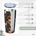 thumbnail image 4 of Chickens Rooster Tumbler,Chickens 20oz Stainless Steel Insulated Travel Tumbler,Travel Coffee Mug with Lid and Straw Water Bottle Drink Tumbler Cups Gifts for Women Men, 4 of 6