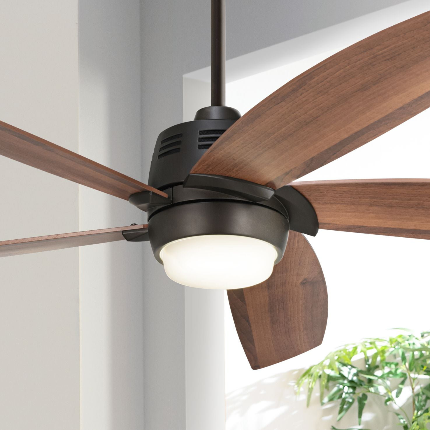 56 Casa Vieja Mission Ceiling Fan With Light Led Dimmable Remote Control Oil Rubbed Bronze For Living Room Kitchen Bedroom Dining Walmart Com