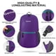 thumbnail image 5 of Mochila Gonex ultraligera y plegable de 20 litros (violeta), 5 of 7