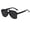 Black1, variant on Oversized Aviator Sunglasses for Women Men - Retro 70s Square Shades Sun Glasses Beige1