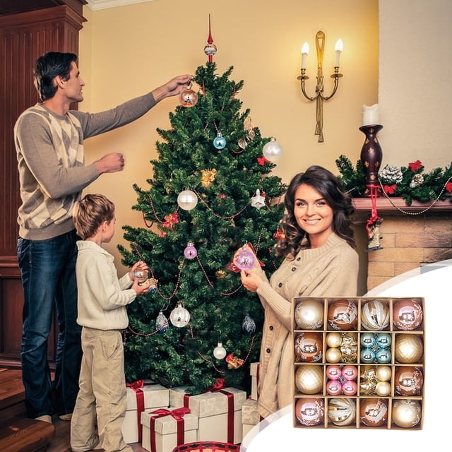 Bolas de Navidad Ganfancp 44Pcs Coloridas