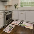 thumbnail image 3 of Wine Kitchen Rugs and Mats Non Skid Washable, Non-Slip Backing Kitchen Rug Set of 2 for Floor, Kitchen Decor Runner Rug Sets for Kitchen (17"x47.2"+17"x30", Wine), 3 of 6