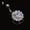Transparent, variant on Women's Crystal Rhinestone Flower Navel Belly Button Ring Bar Body Piercing