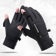 thumbnail image 1 of Guantes de conducción para clima frío, 2 dedos, resistentes al viento, para mujeres, hombres, deportes al aire libre, 1 of 8