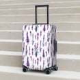 thumbnail image 3 of Wukai Lavender Flowers Elastic Luggage Cover: Personalized Protection for Your Suitcase - Fits 19~29-inch, Washable & Durable Travel Companion-Medium, 3 of 8