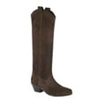 thumbnail image 2 of Diba True Women's Ame Thyst Suede Western Tall Slouch Boot (DarkBrown, 8), 2 of 5