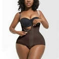 thumbnail image 2 of Gmluru Shapewear For Women Solid Color Sexy Waist Cinching Clothing Fitness Sports Jumpsuit With Chest Cushion Coffee Shaping Underwear S-3XL, 2 of 8