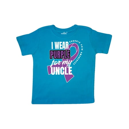 

Inktastic Chronic Pain I Wear Purple For My Uncle Gift Toddler Boy or Toddler Girl T-Shirt