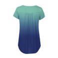 thumbnail image 6 of JGGSPWM Women Tops Plus Size Hide Belly Tunic Short Sleeve T Shirts 2023 Summer Button Up Henley Shirts Cute Tshirt Dressy Casual Blouses Pleated Swing Tunics 13-GradientBlue XXXXXL, 6 of 7