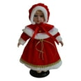 thumbnail image 3 of lionlar Poupée en Porcelaine Cadeau pour Enfants Femmes Adorable Poupée Miniature en Céramique en Tenue Rouge, 3 of 9