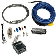 Angle View: Kicker PK4 4-Gauge Power Kit with KISLOC Line Output Converter for Factory Radio Integration