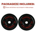 thumbnail image 4 of FlexWave Bumper Weight Plates, 55 lb Pair, Black, 2-Inch Hole, 4 of 8