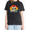 Black-3, variant on Washed Black World's Best Cat Dad Ever Retro Sunset Cat Paw Fist Bump Tshirt Graphic Tees Shirts Cat Dad Pet Lover Casual Short Sleeve Tops S-2XL