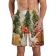 thumbnail image 1 of Fotbe Holiday Christmas Stars Trajes de Baño Estampados para Hombre, Shorts de Verano de Secado Rápido, Ropa de Playa, Bañadores-Small, 1 of 6