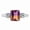 Rose Gold, variant on 925 Sterling Silver Natural Ametrine Ring for Women Bi-Color Octagon Shape Gemstone Emerald Cut Ametrine Jewelry Ring Gift for Her Silver 8.5