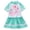 1-Mint Green1317, variant on Tiijoy Little Girls Cartoon Print Short Sleeve Swim Dress Quick Dry UPF 50  Bathing Suit, Sizes 2-12