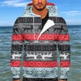 thumbnail image 2 of Sudadera Para Hombre Sudaderas Con Capucha de Moda Sudadera Con Cremallera Casual Estampado de Navidad Deportes Fitness Pullover Media Cremallera Odeerbi ODB179861, 2 of 5