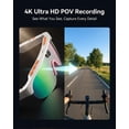 thumbnail image 6 of Running Glasses 4K POV Camera Recording Sunglasses Audio Smart Baseball Video Action Outdoor Wearable Device AI, 6 of 8