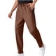 thumbnail image 2 of Hombres Casual Moda Patchwork Lino Cintura Media Corbata Cintura Elástica Pantalones Bloomers Pantalones Pompotops  oipoqjl41752, 2 of 9