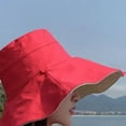 thumbnail image 4 of Reversible Large Bucket Hats for Woman Foldable Sunhat UV Sun Protection Wide Brim Sun Hat Summer Beach Cap Sunshade Hats for women, 4 of 7