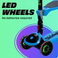 thumbnail image 4 of Skidee Kick Scooters for Kids, Adjustable Height, Foldable, LED Lights, Rear Brake, Ages 2-12, Blue, 4 of 8