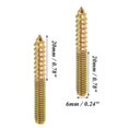 thumbnail image 5 of 12pcs Double Thread Screws, Wood Furniture Connector, M6, 5 of 5