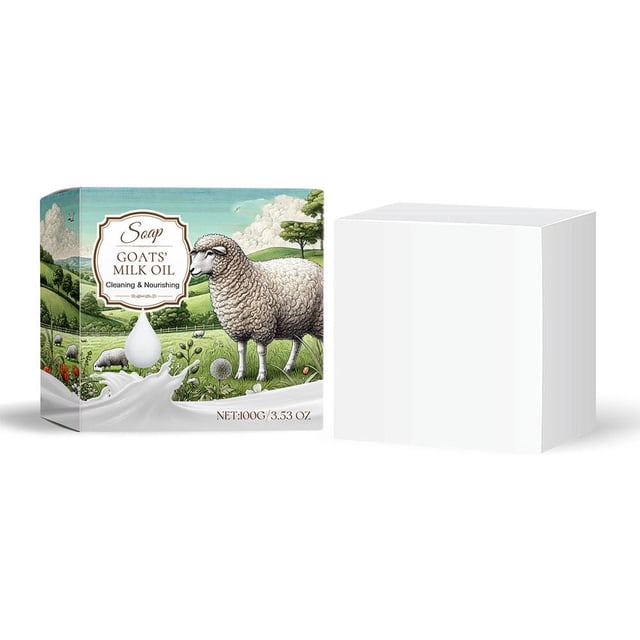 EZLIFE Jabón blanqueador de leche de cabra para hombres y mujeres 100 g I0R9