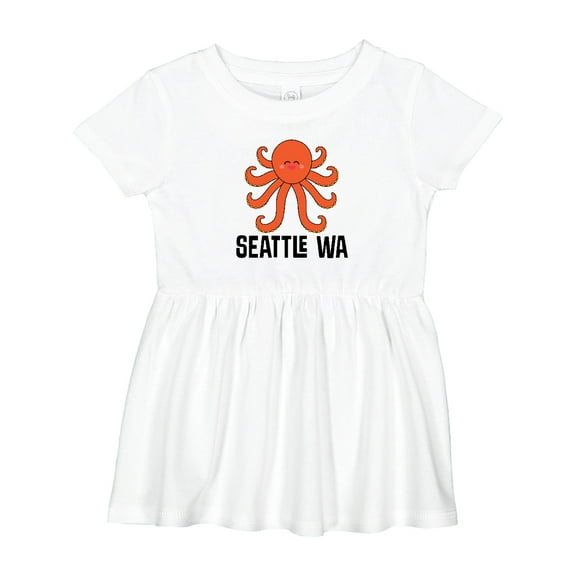 Inktastic Seattle Octopus Washington Vacation Girls Baby Dress