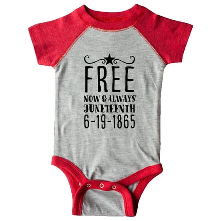 

Inktastic Free- Now and Always- Juneteenth 6-19-1865 Gift Baby Boy or Baby Girl Bodysuit