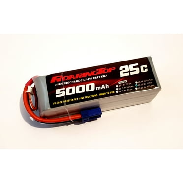 Roaring Top 25C 5000mAh 6S 22.2V LiPo Battery Pack with EC5 Plug