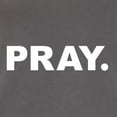 thumbnail image 5 of Wild Bobby Pray. Inspirational/Christian Women Slim Fit Junior Tee, Dark Grey, X-Large, 5 of 5