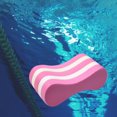thumbnail image 4 of Boya de espuma EVA para entrenamiento de flotador de piernas para principiantes, fuerza en la parte superior del cuerpo, color rosa, 4 of 8