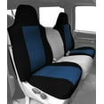 thumbnail image 2 of CalTrend Front Highback Buckets Tweed Seat Covers for 1980-1995 Jeep CJ7|Wrangler - JP127-04TT Blue Insert with Black Trim, 2 of 2