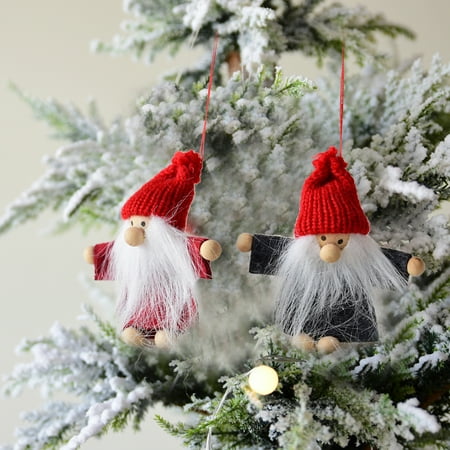 2 PCS Christmas Tree Ornaments Christmas Decoration Christmas Door 2 PCS Christmas Tree Ornaments Christmas Decoration Christmas Door Hanging pendant Doll - 2 PCS Christmas Tree Ornaments Christmas Decoration Christmas Door