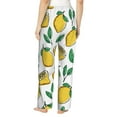 thumbnail image 6 of Pajama Pants Women - Cute Lemon Forest Green Leaves Soft Breathable Sleep & Lounge Pants for Women, Comfy Casual Pj Pants Bottoms with Pockets, 6 of 7