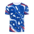 thumbnail image 3 of Mens Soccer Shirt Cabo Verde Raglan Tops Short Sleeve Tee Cape Verde Print Casual Shirt Sports Fan Casual Tops Tee L, 3 of 3