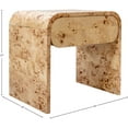 thumbnail image 3 of Cresthill Burl Wood Night Stand, 3 of 11