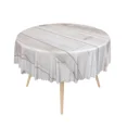 thumbnail image 4 of Tchckioa 60 Inch Round Tablecloth for Kitchen,Stain Proof Table Cloth Cover,White Wooden, 4 of 6