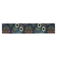thumbnail image 2 of ABPHQTO Camino de mesa de búho bohemio, mantel Individual de 35x180 cm, mantel de lino con Mandala de flores bohemias para oficina, cocina, comedor, boda, fiesta, decoración del hogar, 2 of 3