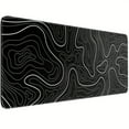 thumbnail image 1 of Mouse Pad Gaming Mousepad 35.4 X 15.7in Extra Large Mouse Pad For Keyboard And Mouse With AntiSlip Rubber Base, Keyboard Pad XXL Mouse , Desk Pad For Home And Office Topographic Line, 1 of 4