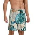 thumbnail image 2 of Sikiie Watercolor Sea Turtle Mens Pajama Shorts, Lightweight Lounge Pant with Pockets Soft Sleep Pj Shorts for MenSmall, 2 of 6